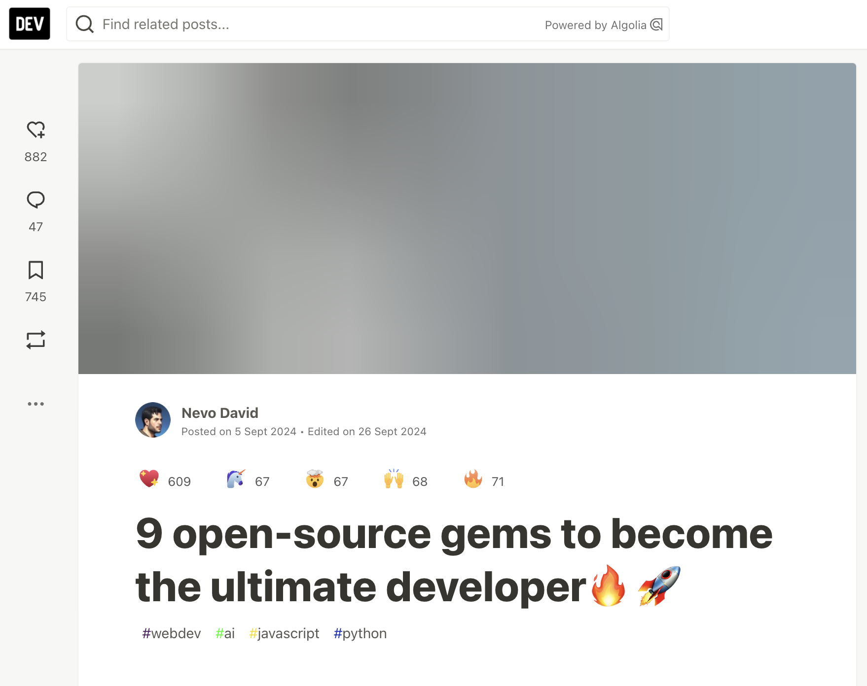Подборка open-source-инструментов с Postiz на DEV